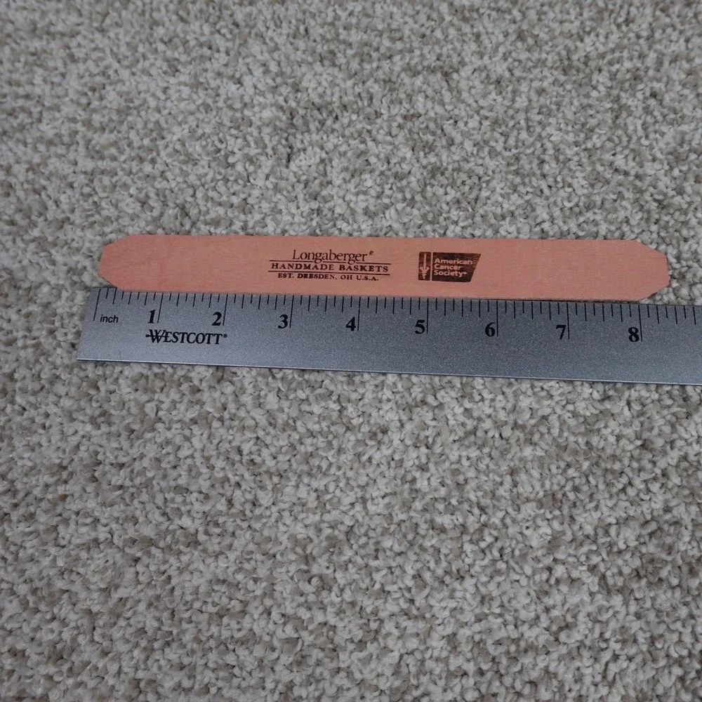 Longaberger American Cancer Society Horizon of Hope Pink Basket Splints Set of 9